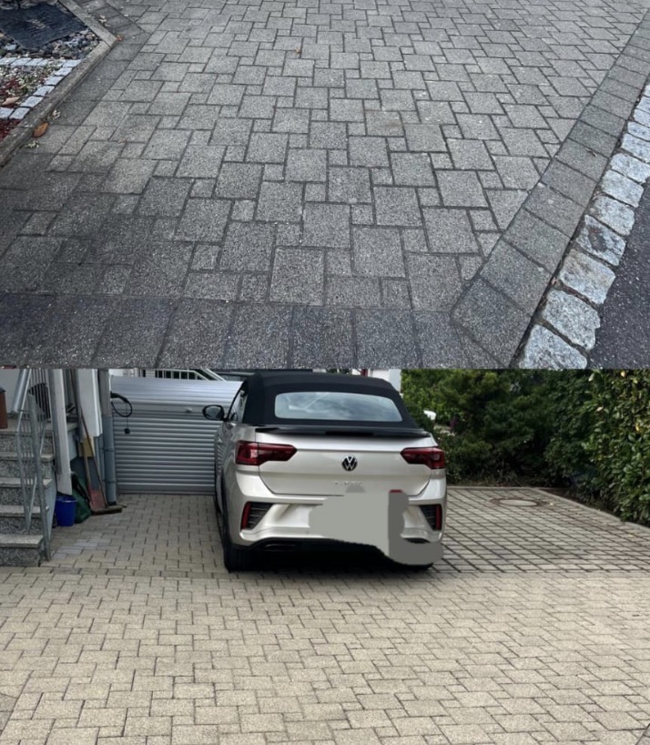Einfahrt – Pflastersteinreinigung